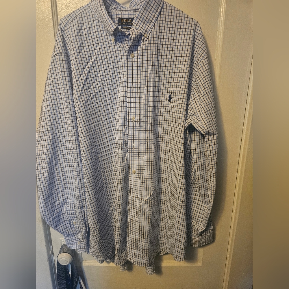 Polo by Ralph Lauren Blue Checkered Men's Shirt